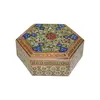 جعبه خاتم کاری طرح گل - 051346