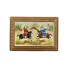 جعبه خاتم کاری طرح شکارگاهی - 051351