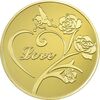 سکه هدیه ازدواج - طلایی - UNC - طرح قلب