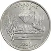 سکه کوارتر دلار 2003P ایالتی (آرکانزاس) - MS63 - آمریکا