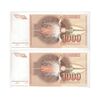 اسکناس 1000 دینار 1990 جمهوری فدرال سوسیالیستی - جفت - UNC62 - یوگوسلاوی