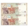 اسکناس 10 پزو بدون تاریخ (2016) جمهوری فدرال - جفت - UNC64 - آرژانتین