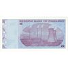 اسکناس 20 دلار 2009 جمهوری - تک - UNC63 - زیمبابوه