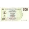 اسکناس 500 دلار 2006 جمهوری - تک - UNC63 - زیمبابوه
