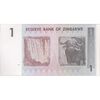 اسکناس 1 دلار 2007 جمهوری - تک - UNC64 - زیمبابوه