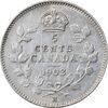 سکه 5 سنت 1903 ادوارد هفتم - 21 برگ - EF45 - کانادا
