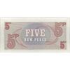 اسکناس 5 نیو پنس بدون تاریخ (1972) الیزلبت دوم - نیروهای مسلح بریتانیا - تک - UNC64 - انگلستان