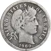 سکه 1 دایم 1900 باربر - VF35 - آمریکا