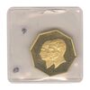 مدال طلا 5 گرمی بانک ملی - هشت ضلعی با پلمپ - PF66 - محمد رضا شاه