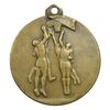 مدال آویز ورزشی برنز بسکتبال - VF - محمد رضا شاه