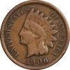 سکه 1 سنت 1906 سرخپوستی - VF35 - آمریکا