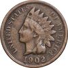 سکه 1 سنت 1902 سرخپوستی - EF40 - آمریکا