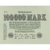 اسکناس 100000 مارک 1923 جمهوری وایمار - تک - AU - آلمان