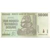 اسکناس 500000 دلار 2008 جمهوری - تک - AU - زیمبابوه