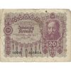 اسکناس 20 کرون 1922 جمهوری اول - تک - VF - اتریش