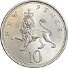 سکه 10 نیو پنس 1973 الیزابت دوم - MS61 - انگلستان