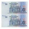 اسکناس 10 امالانگنی 2010 مسواتی سوم - جفت - UNC66 - سوازیلند