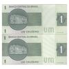 اسکناس 1 کروزریو بدون تاریخ(1980) جمهوری فدراتیو - EG², CGL - جفت - UNC65 - برزیل