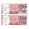 اسکناس 100 آئوسترال بدون تاریخ (1989-1990) جمهوری فدرال - RDP, JGF² - جفت - UNC65 - آرژانتین