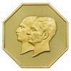 مدال طلا 5 گرمی بانک ملی - هشت ضلعی - PF63 - محمد رضا شاه