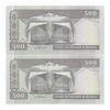 اسکناس 500 ریال (نمازی - نوربخش) فیلیگران امام - تیپ یک - نخ کامپیوتری - جفت - UNC64 - جمهوری اسلامی