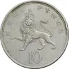 سکه 10 نیو پنس 1969 الیزابت دوم - EF45 - انگلستان