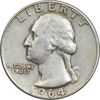 سکه کوارتر دلار 1964 واشنگتن - VF35 - آمریکا سکه کوارتر دلار 1964 واشنگتن - VF35 - آمریکا