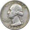 سکه کوارتر دلار 1962D واشنگتن - VF35 - آمریکا سکه کوارتر دلار 1962D واشنگتن - VF35 - آمریکا