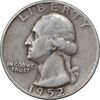 سکه کوارتر دلار 1952S واشنگتن - VF35 - آمریکا سکه کوارتر دلار 1952S واشنگتن - VF35 - آمریکا