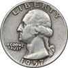سکه کوارتر دلار 1957D واشنگتن - VF35 - آمریکا سکه کوارتر دلار 1957D واشنگتن - VF35 - آمریکا