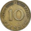 سکه 10 فینیگ 1950F جمهوری فدرال - EF45 - آلمان