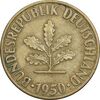 سکه 10 فینیگ 1950G جمهوری فدرال - EF45 - آلمان