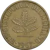 سکه 10 فینیگ 1967F جمهوری فدرال - EF45 - آلمان