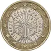 سکه 1 یورو 1999 جمهوری پنجم - AU50 - فرانسه