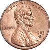 سکه 1 سنت 1983D لینکلن - AU58 - آمریکا