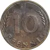 سکه 10 فینیگ 1967F جمهوری فدرال - EF45 - آلمان