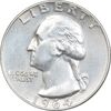 سکه کوارتر دلار 1964 واشنگتن - AU50 - آمریکا سکه کوارتر دلار 1964 واشنگتن - AU50 - آمریکا