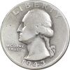 سکه کوارتر دلار 1943 واشنگتن - VF35 - آمریکا