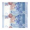 اسکناس 20 دلار 2023 منطقه ویژه اداری - جفت - UNC64 - هنگ کنگ