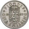 سکه 1 شیلینگ 1953 الیزابت دوم - سپر انگلیس - EF40 - انگلستان