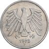 سکه 5 مارک 1975F جمهوری فدرال - EF45 - آلمان