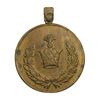 مدال برنز خدمت - دو رو تاج - ضرب ایران - EF - رضا شاه