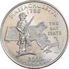 سکه کوارتر دلار 2000D ایالتی - ماساچوست - MS62 - آمریکا
