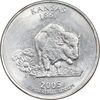 سکه کوارتر دلار 2005P ایالتی - کانزاس - MS61 - آمریکا