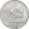 سکه کوارتر دلار 2005D ایالتی - کانزاس - AU58 - آمریکا