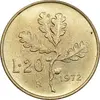 سکه 20 لیره 1972 جمهوری - MS63 - ایتالیا