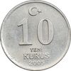 سکه 10 ینی کروش 2005 جمهوری - AU50 - ترکیه سکه 10 ینی کروش 2005 جمهوری - AU50 - ترکیه
