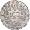 سکه 100 شیلینگ 1975 جمهوری دوم - یوهان اشتراوس - EF45 - اتریش
