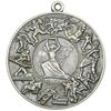 مدال تربیت بدنی نیروی زمینی ارتش - آبکاری نقره - EF45 - محمد رضا شاه