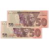 اسکناس 50 دلار 2020 جمهوری - جفت - UNC62 - زیمبابوه